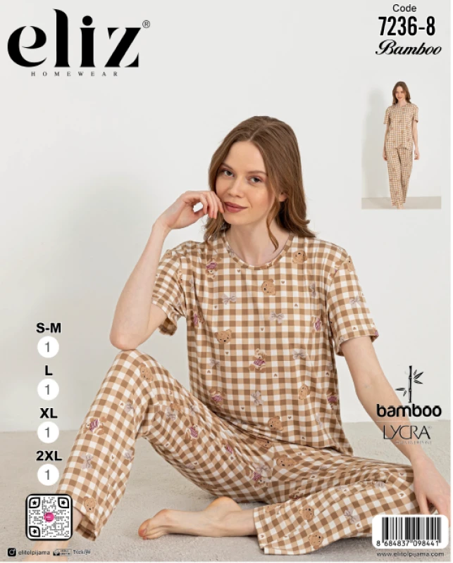 ELİZ 7236-8 BASIC PAJAMA SET