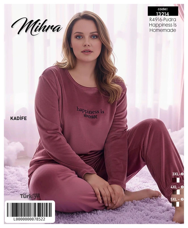 MİHRA 13214 R4916 KADİFE BATTAL KOL ETEK REÇME PAÇA TAKIM
