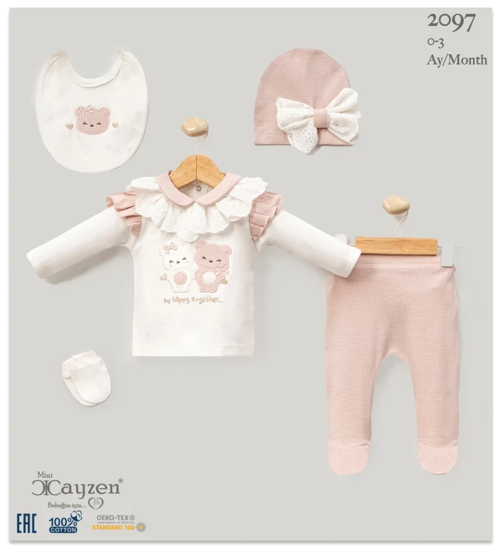 CAYZEN 2097 KARDEŞ AYICIKLI PEMBE