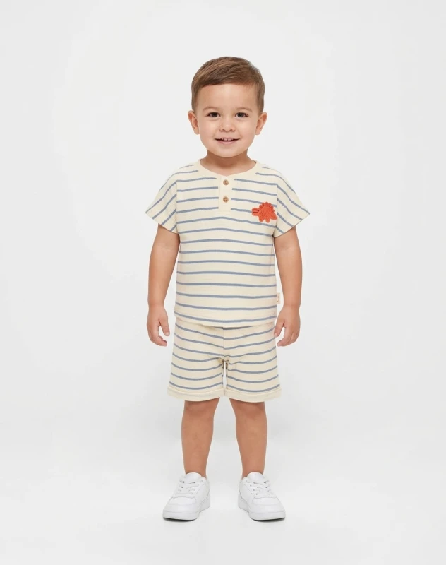 VOVİDO 3127 BABY DİNAZOR BASKILI MAVİ
