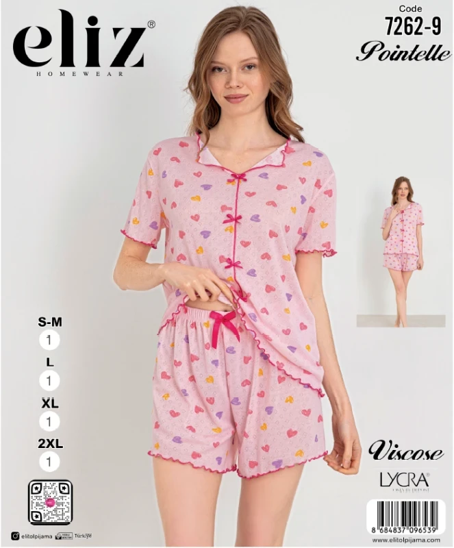 ELİZ 7262-9 FİYONKLU ŞORT TAKIM