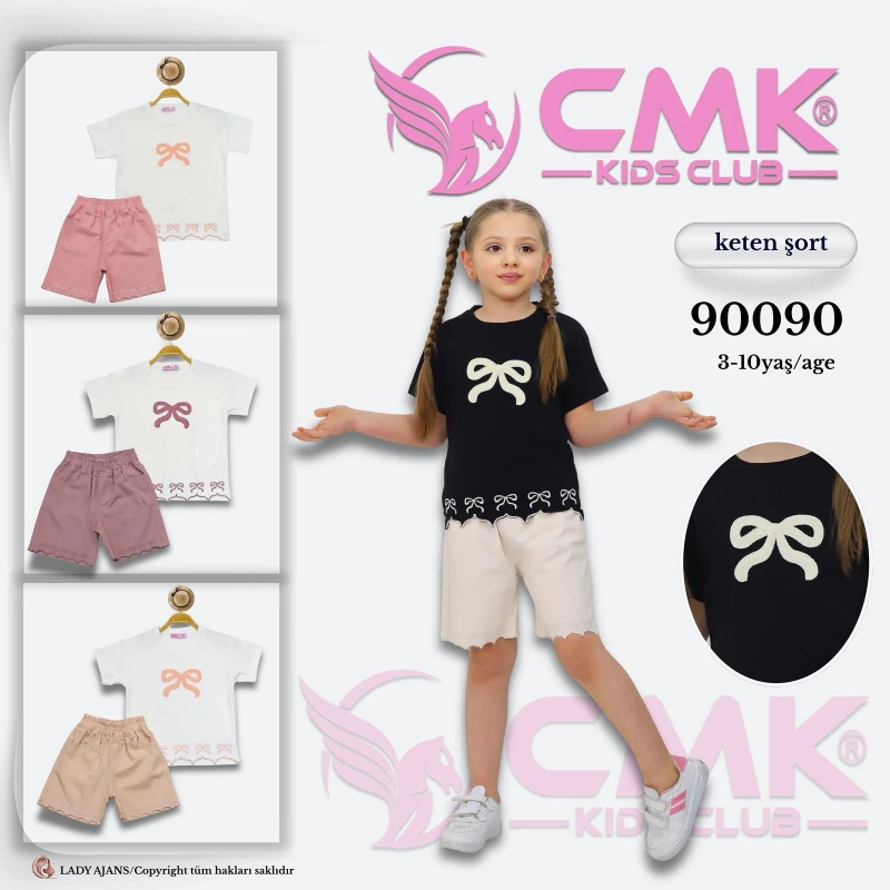 CMK 90090 KIZ TAKIM SİYAH 3-10 YAŞ