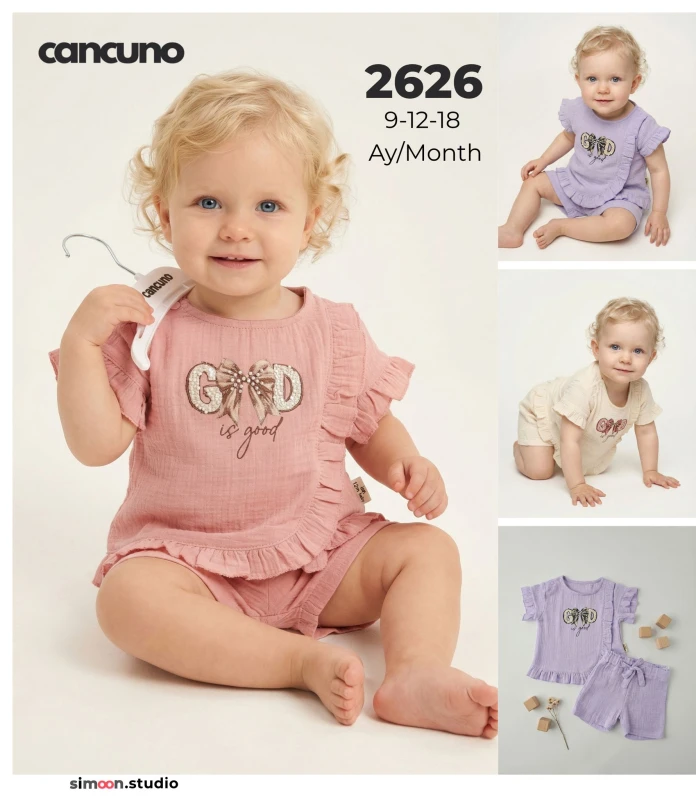 CANCUNO 2626 TAŞLI FIRFIR DETAYLI MÜSLİN TK PUDRA 