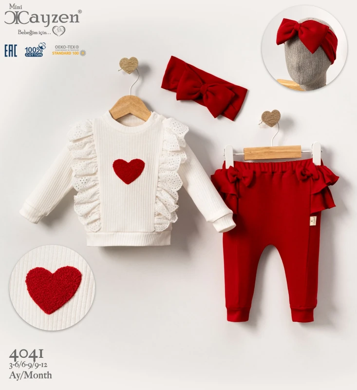 CAYZEN 4041 LOTTİE KIZ 3LÜ TAKIM