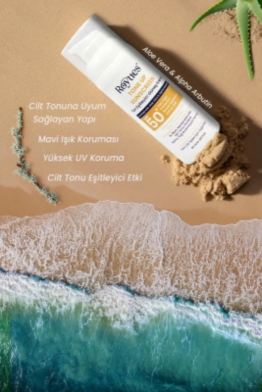 كريم حماية من الشمس مجدد ومعادل للون البشرة من ROYUES بعامل حماية من الشمس SPF50+ لإصلاح حاجز البشرة، مرطب، 50 مل