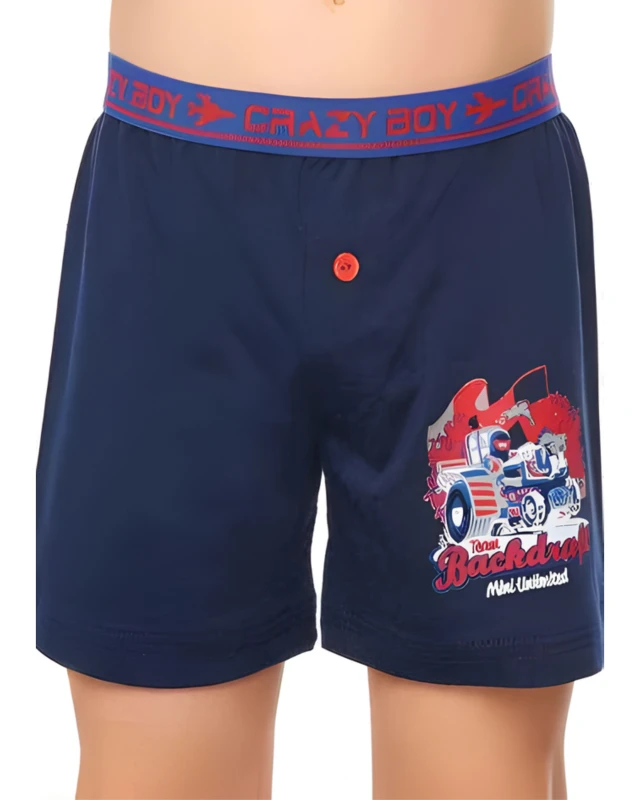 TEC0253 TUTKU ERKEK ÇOCUK ELASTAN BASKILI BOXER