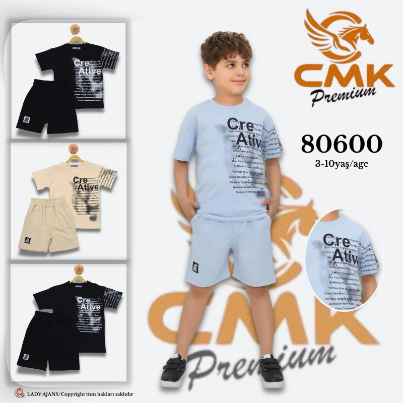 CMK 80600 ERKEK TAKIM SİYAH 3-10 YAŞ