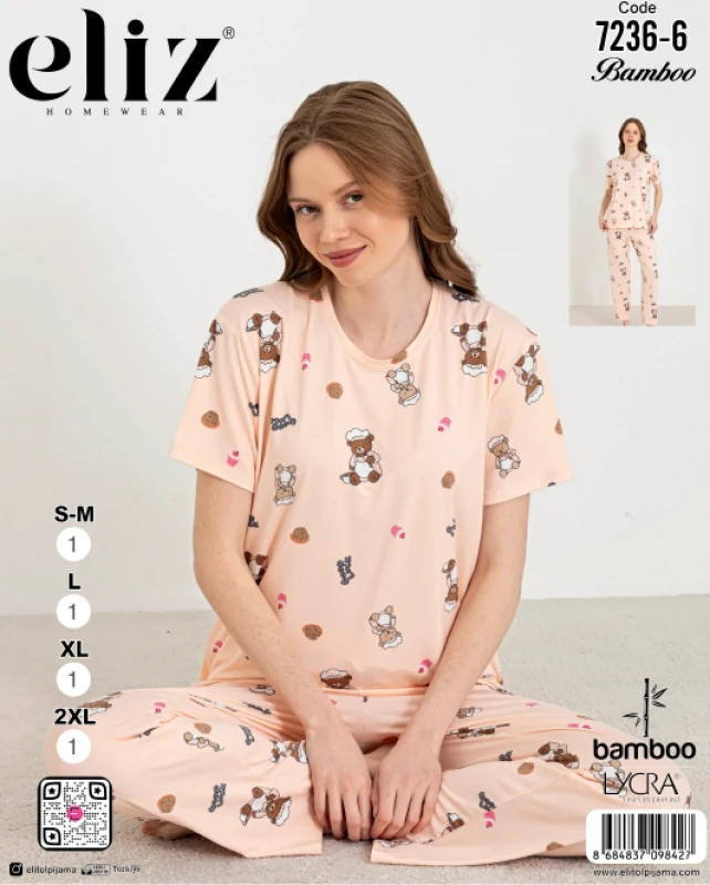 ELİZ 7236-6 BASIC PAJAMA SET