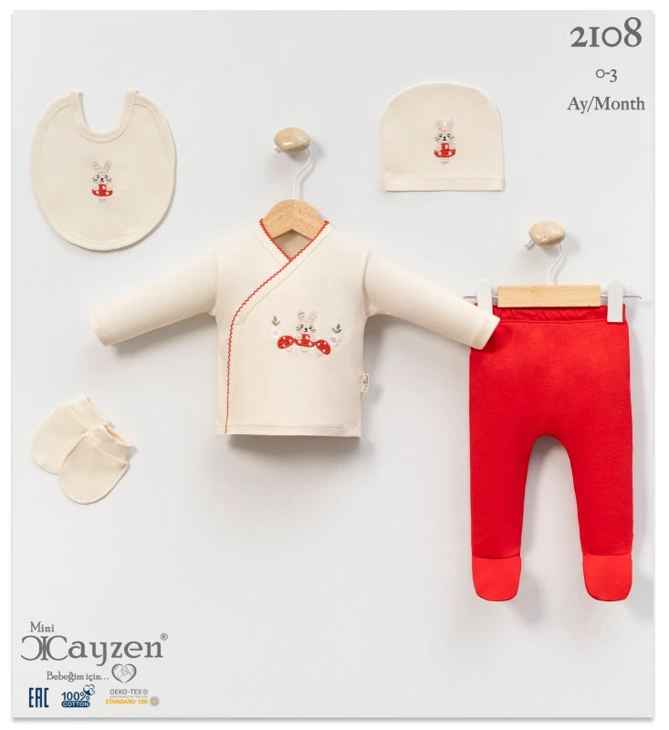 CAYZEN 2108 ANTARLI NAKIŞLI KIRMIZI