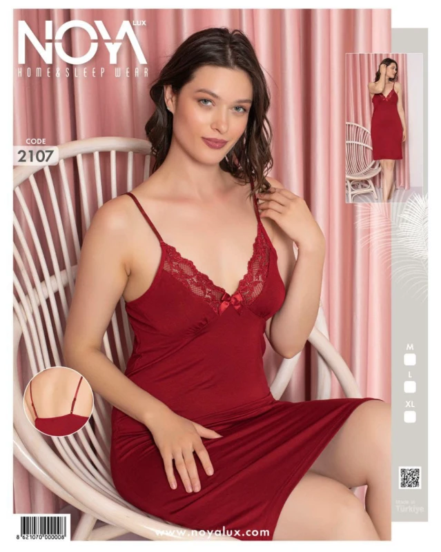 NOYA 2107 BORDO AYARLI ASKI ELBİSE