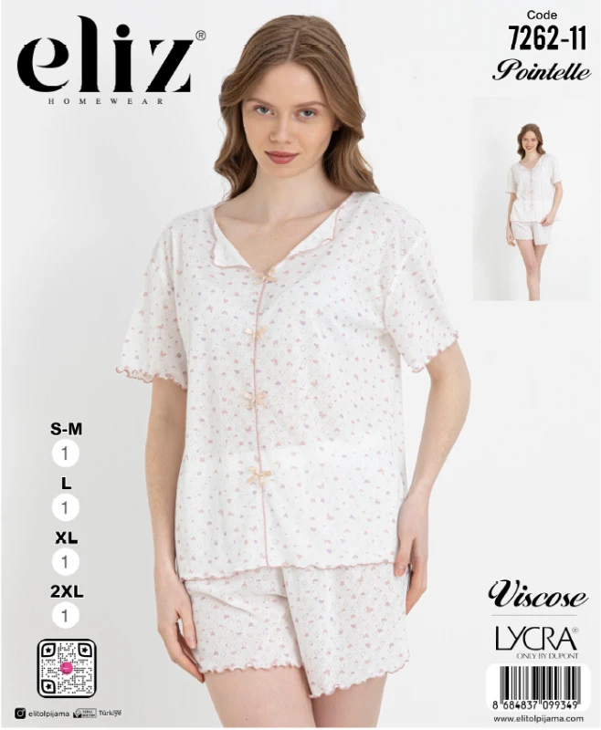 ELİZ 7262-11 FİYONKLU ŞORT TAKIM