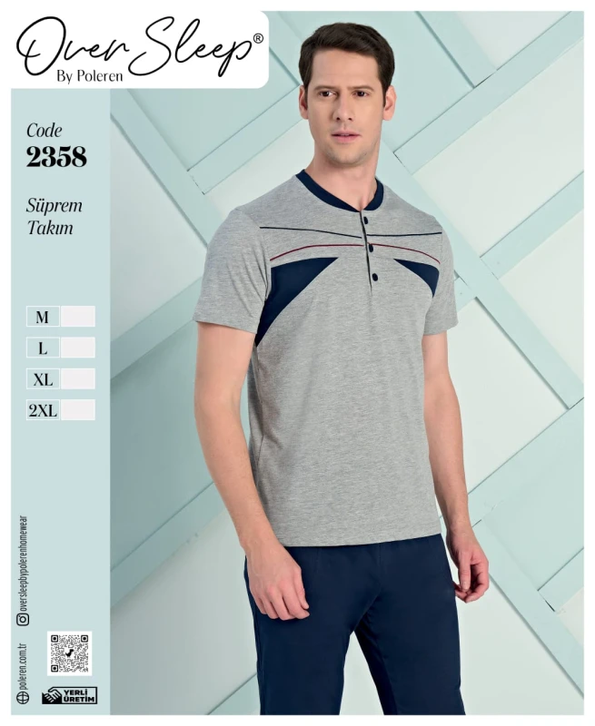 POLEREN 2358 ERKEK PİJAMA TAKIM  