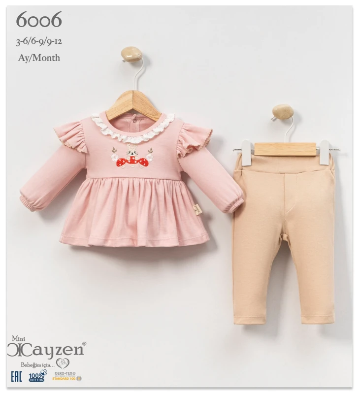 CAYZEN 6006 MANTAR NAKISLI PEMBE