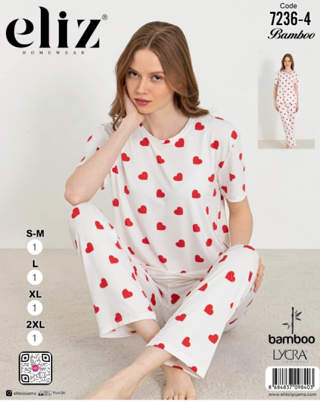 ELİZ 7236-4 BASIC PAJAMA SET