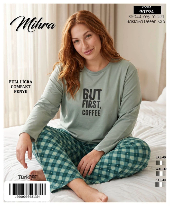 MİHRA 90794 R5044 30/1 LİKRALI PAMUK BASKILI BASIC BATTAL