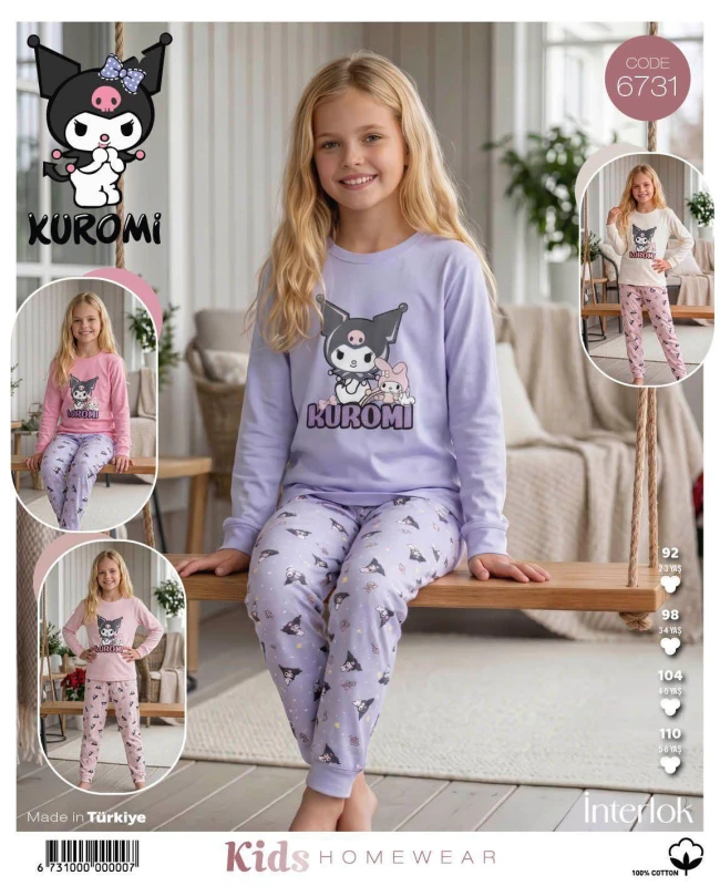 TARIK KUROMİ 6731 ÇOCUK İNTERLOK PİJAMA TAKIMI 2-6 YAŞ