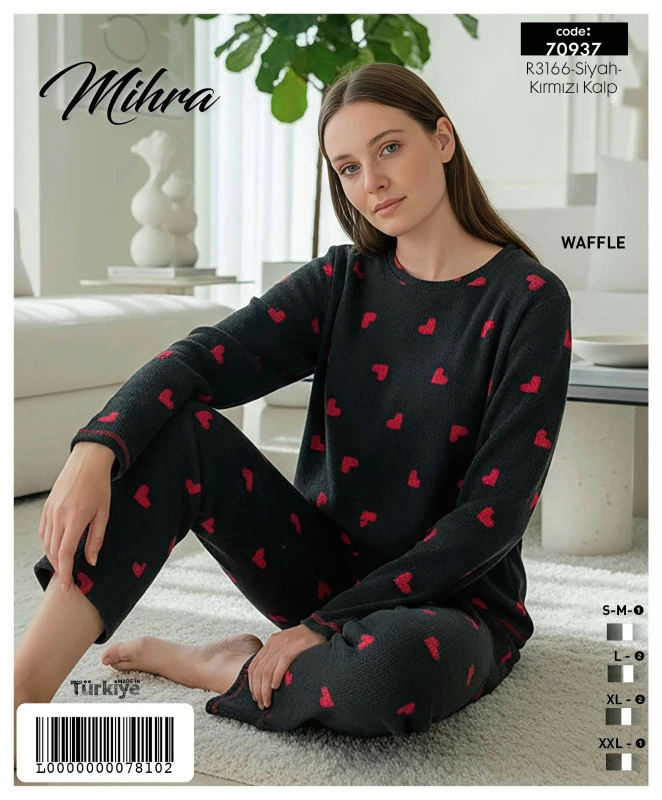 MİHRA 70937 R3166 WAFFLE KARYOKALI BASIC TAKIM SİYAH