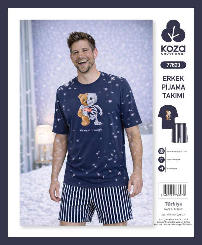 KOZA 77623 ERKEK PIJAMA TAKIMI