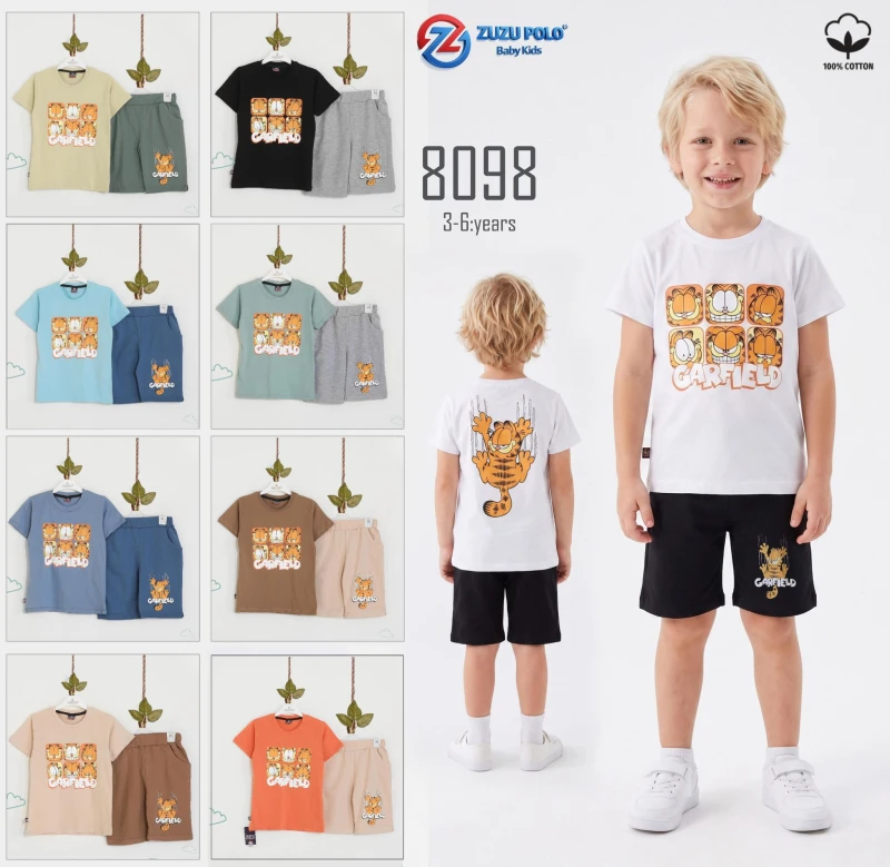 ZUZU POLO 8098 GARFİELD BAS.ER.TKM BEJ 3-6YAS