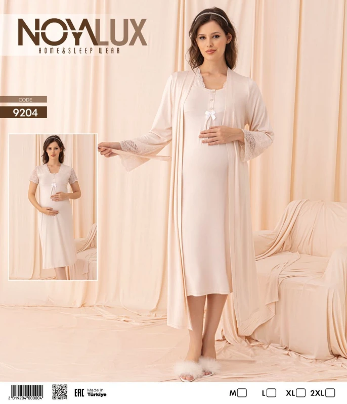 NOYA 9204 2'Lİ  HAMİLE PİJAMA TAKIM 
