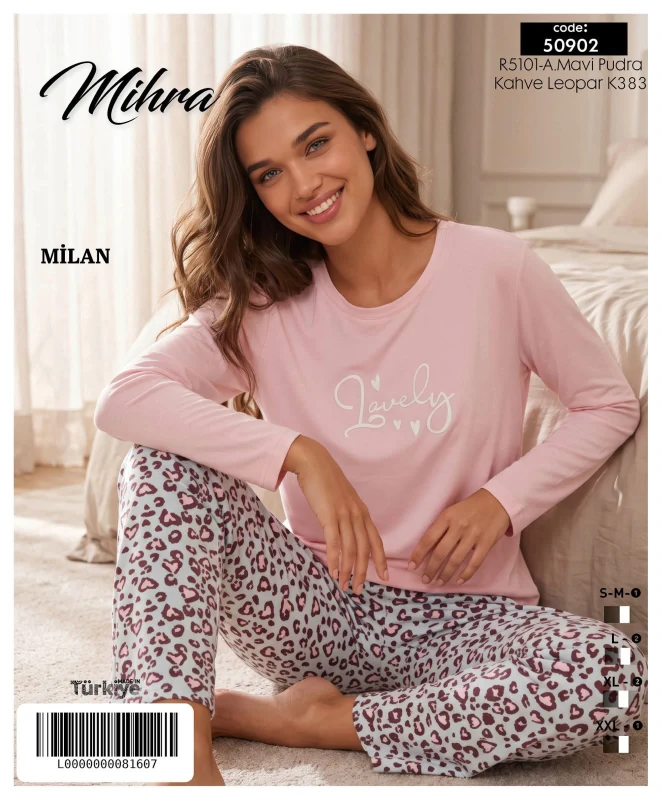 MİHRA 50902 R5101 MİLAN BASIC TAKIM AÇIK MAVİ-PUDRA