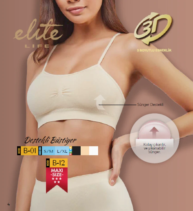 ELİTE LİFE 770 B-01 BEYAZ L/XL