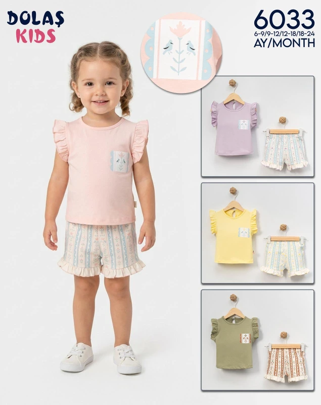 DOLAŞ 6033 ÇİÇEK BASK. TK PEMBE 6-24 AY
