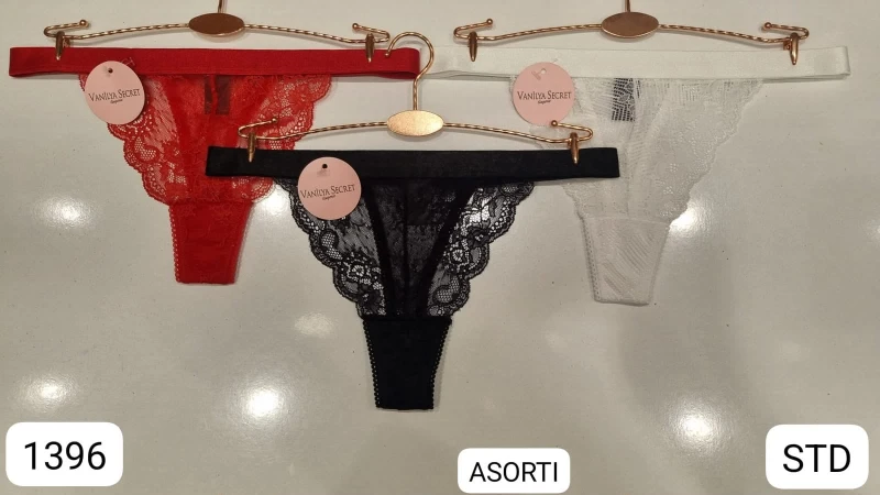 VANİLYA SECRET 1396 LEZ DANTEL TANGA ASORTİ