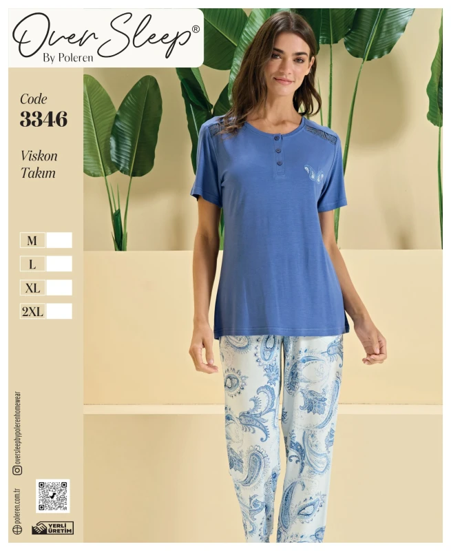 POLEREN 3346 PİJAMA SAKS 