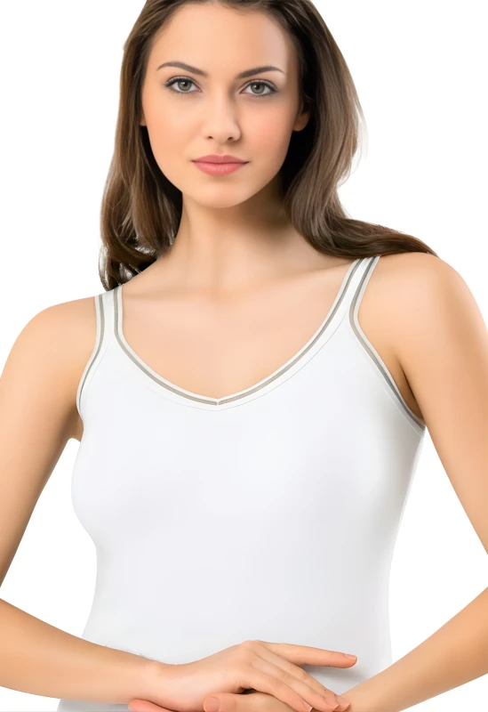 KOTA 6460 BAYAN MODELLİ PENYE ATLET BEYAZ  2XL 