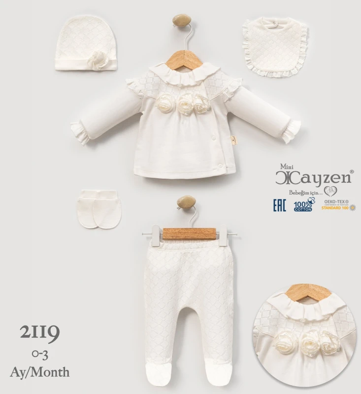 CAYZEN 2119 MİRA ELEGANCE 5 Lİ SET BEYAZ