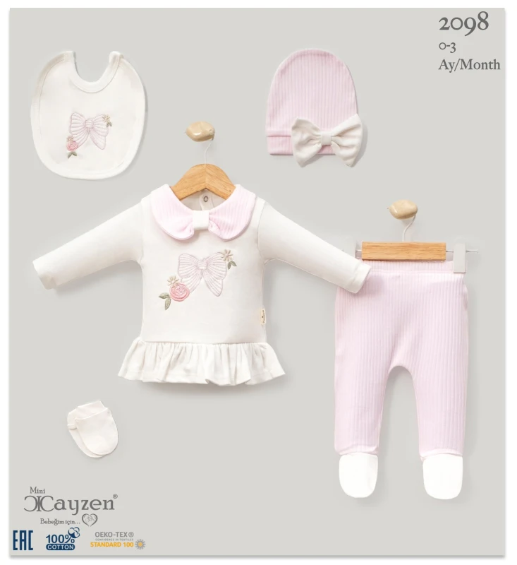 CAYZEN 2098 FİYONK NAKIŞLI PEMBE