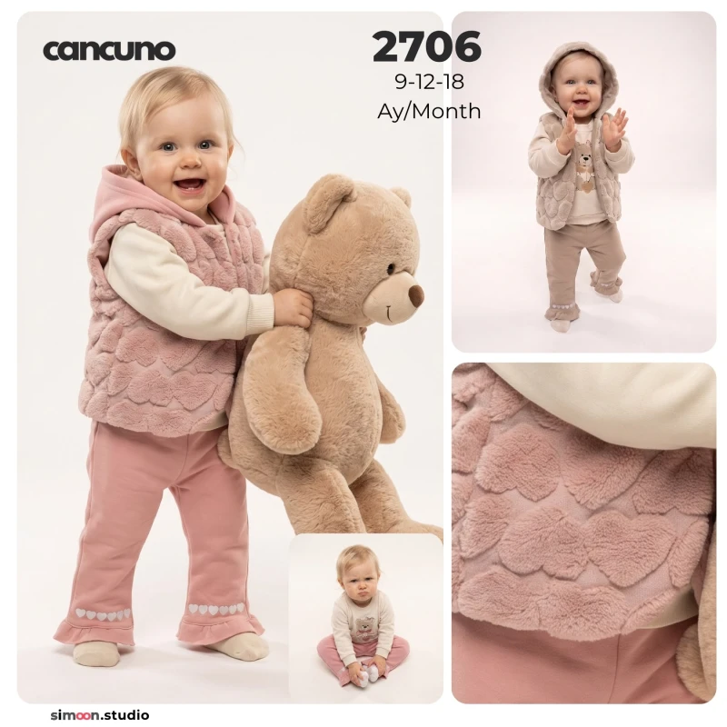BEBLY 2706 3’LÜ BEBEK TAKIMI – 9-18 AY