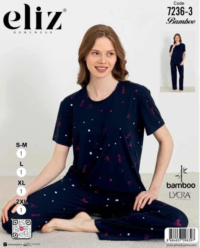 ELİZ 7236-3 BASIC PAJAMA SET