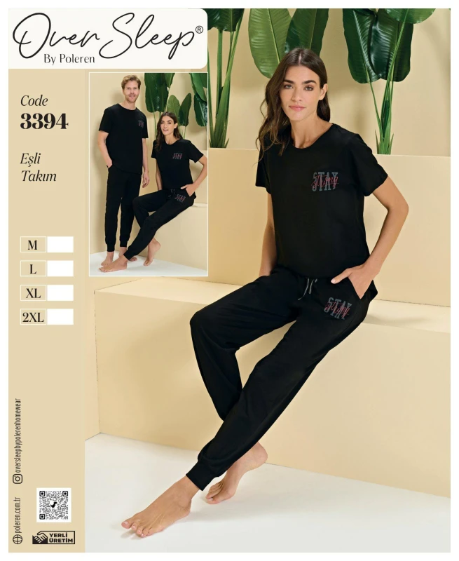 POLEREN 3394 BAYAN EŞLİ PİJAMA TAKIM 
