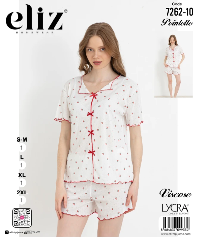 ELİZ 7262-10 FİYONKLU ŞORT TAKIM