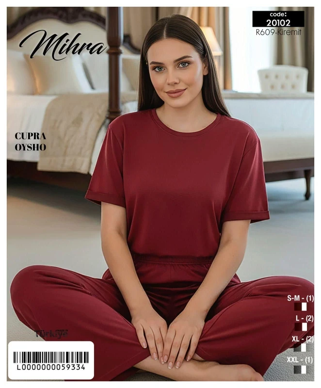 MİHRA 20102 CUPRA OYS SHORT SLEEVE LOWER LONG SUIT
