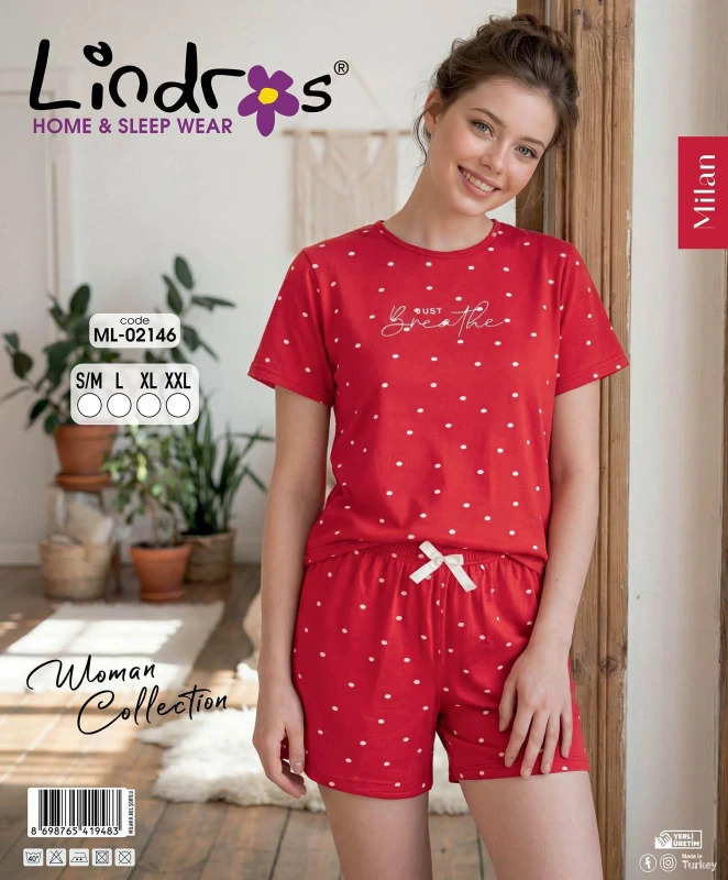 LİNDROS 02146 K.KOL ŞORT TAKIM