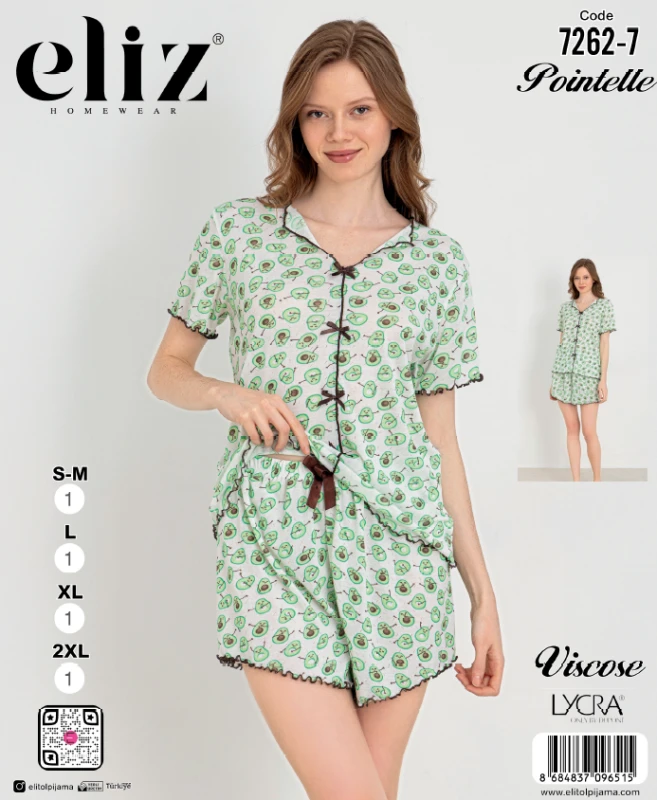 ELİZ 7262-7 BOW-TIME SHORTS SET