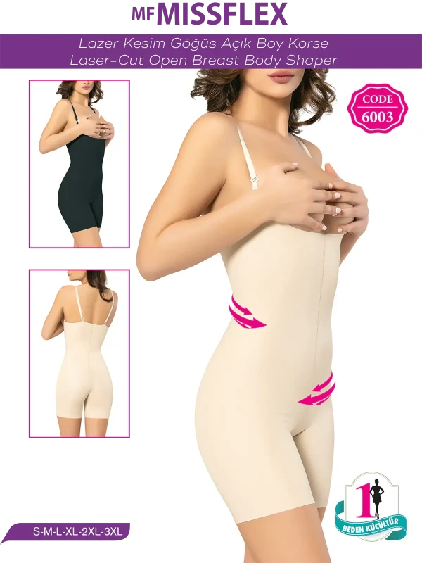 FLEX FİT 6003 KADIN GÖĞÜS ALTI PAÇALI ASKILI KORSE