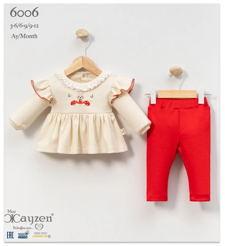 CAYZEN 6006 MUSHROOM EMBROIDERED PINK