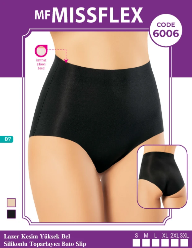 FLEX FİT 6006  SİYAH  S BEDEN YUKSEK BEL BATO KULO