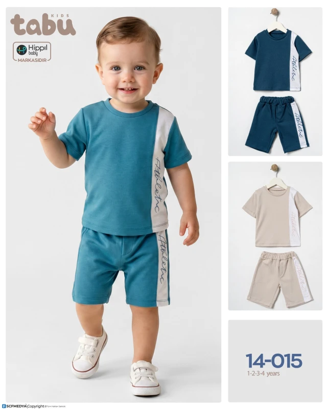 TABU 14015 2Lİ TAKIM MAVİ 1-4 YAŞ