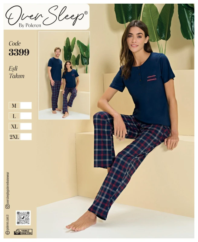 POLEREN 3399 ESLİ PİJAMA TAKIM
