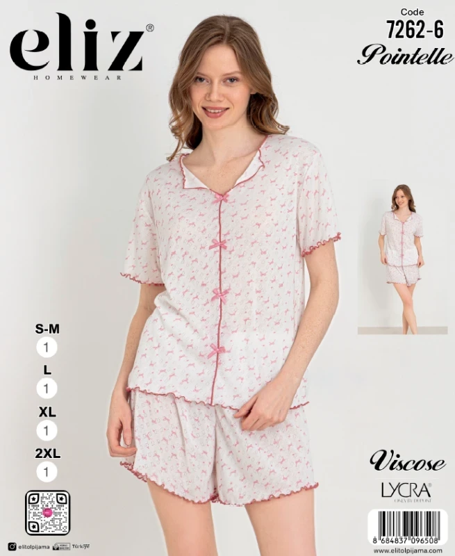 ELİZ 7262-6 FİYONKLU ŞORT TAKIM
