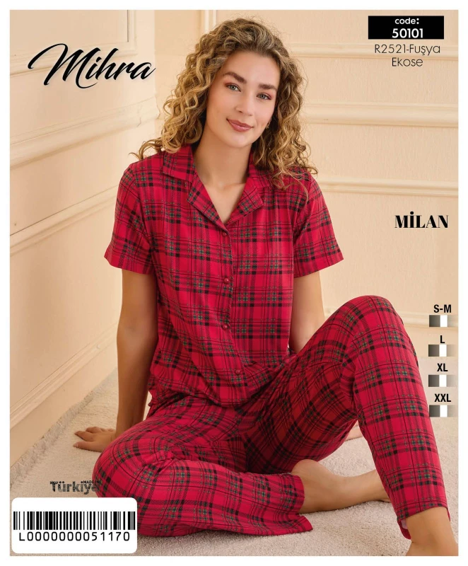 MİHRA 50101 R2521 MİLAN ALT UZUN BASKILI DÜĞMELİ P