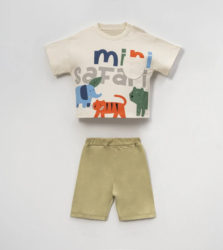 VOVİDO V3165 BABY MİNİ SAFARİ İKİLİ TAKIM  6-24 AY