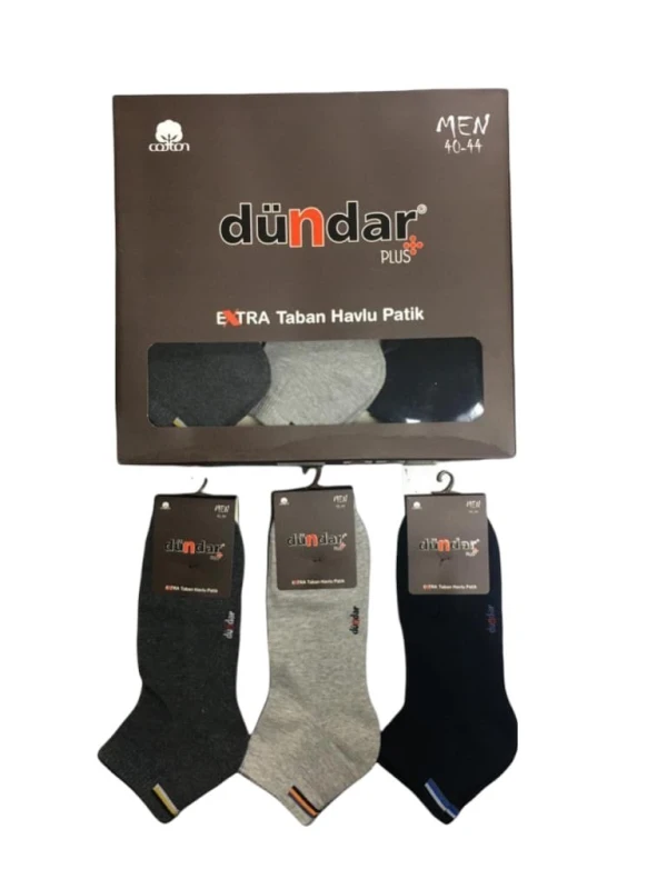 DÜNDAR 7651 PLUS ERKEK EXTRA TABAN HAVLU PATİK