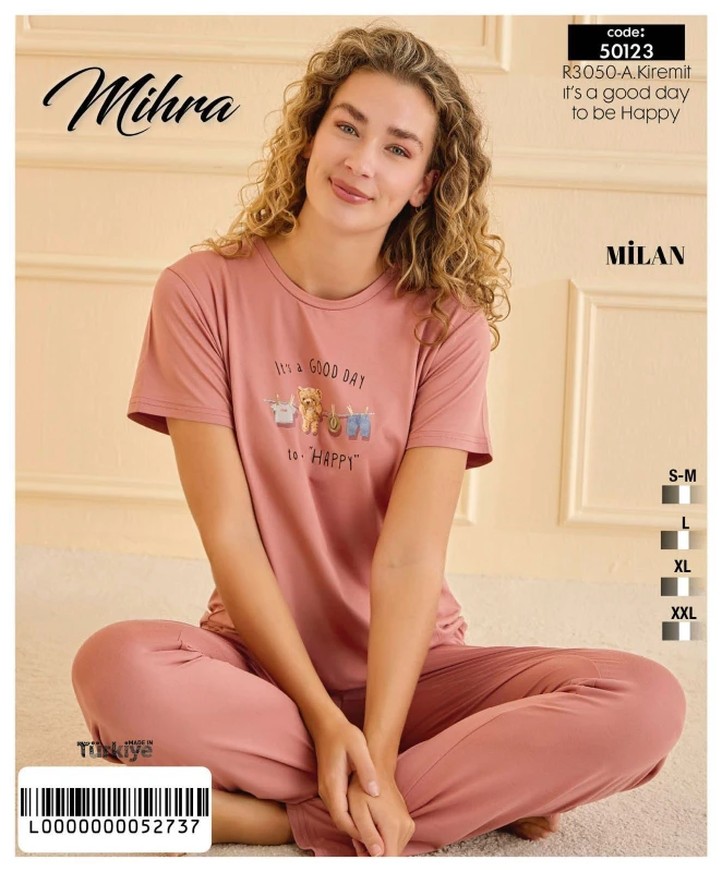 MİHRA 50123 R3050 Milan Baskılı Besic A.Kiremit-It