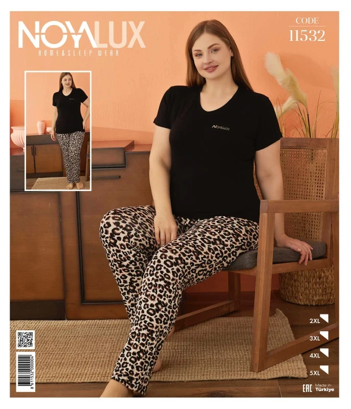 NOYA 11532 BİĞ NAKIŞLI PİJAMA